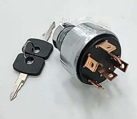 9G-7641 4 와이어 점화 스위치 발굴기 예비 부품 4 라인 점화 시작 스위치 키와 함께