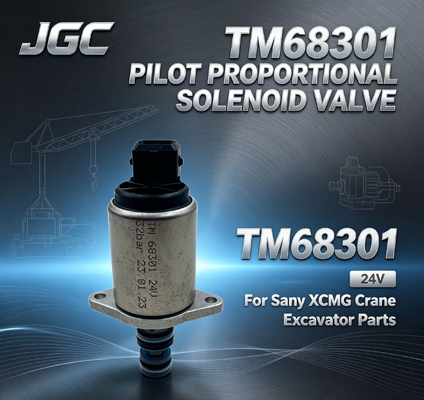 STAR ZEBRA TM68301 굴삭기 부품 신형 토마스 파일럿 비례 솔레노이드 밸브 (Sany XCMG 크레인용 24V, 소매 산업용)
