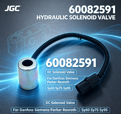 60082591 유압 부품 Danfoss Parker Rexroth Sy60 Sy75 Sy95용 DC 솔레노이드 밸브