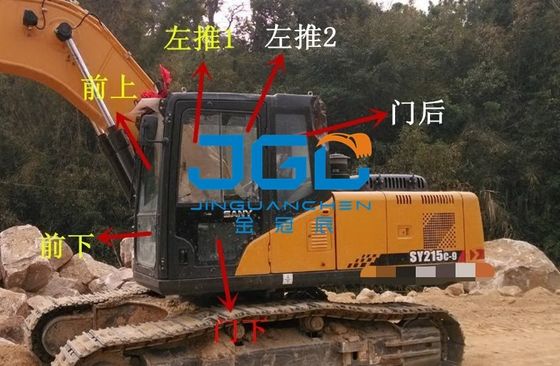 굴착기 135C-8 135C-9 215C-9 365H 전방 기어 다운기어 미닫이 문 오른팔 유리