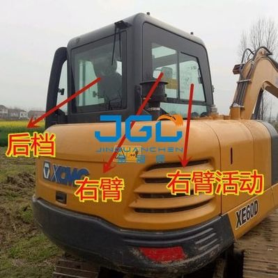 XE60D 굴삭기 전면 윈드실드 전면 하단 도어 채광창 오른팔 강화 유리