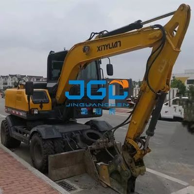 오른쪽 팔 강화 유리의 후면에 XYB75W-9 XYB75W-8T 굴삭기 유리 캡 전면 하부 미닫이 문