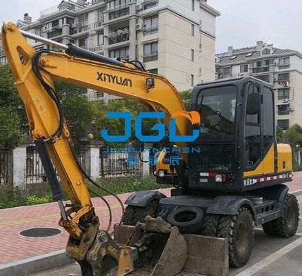 오른쪽 팔 강화 유리의 후면에 XYB75W-9 XYB75W-8T 굴삭기 유리 캡 전면 하부 미닫이 문