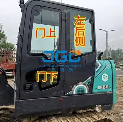 SK60-10 굴삭기 유리 전면 윈드 댐퍼 상부 및 하부 도어 슬라이딩 윈도우 리어 배플 오른팔 강화 유리