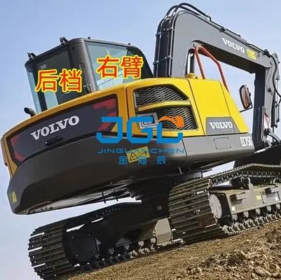 EC75D 굴삭기 유리 전면 상단 및 하단 왼쪽 도어 푸시 후면 유리창 오른쪽 대형 채광창