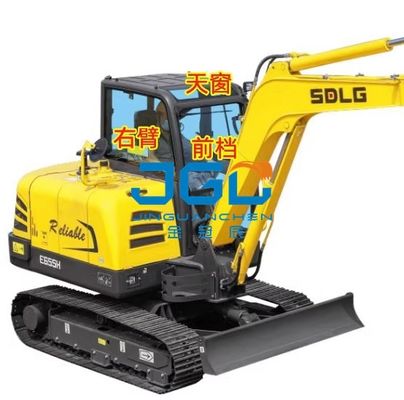 E690H/635/655/675/685 굴삭기 윈드스크린 리어 사이드 벤드 오른팔 채광창