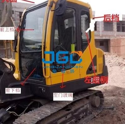 55B 60D 굴삭기 유리 앞 유리창 상단 및 하단 도어 후면 오른쪽 푸시 채광창