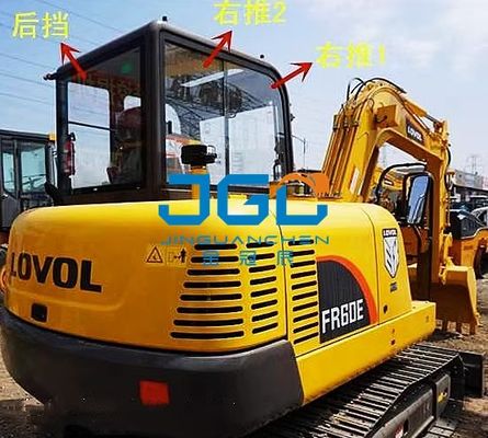 60D 60E2-H 굴착기 유리제 정면 유리창 좌 문 위와 더 낮은 후방 장치