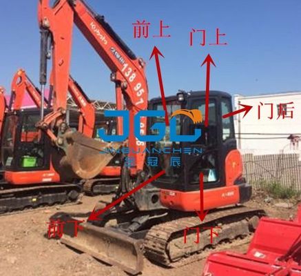 KX165-5 발굴기 앞기구 후면 블록 왼쪽 및 오른쪽 문 및 창문 상부 및 하부 정면
