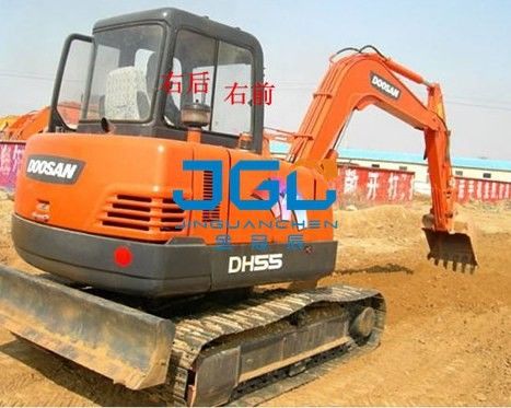 발굴기 유리 DH55-LC-7 앞 및 뒷 정면 유리창, 왼쪽 및 오른쪽 문 및 창문