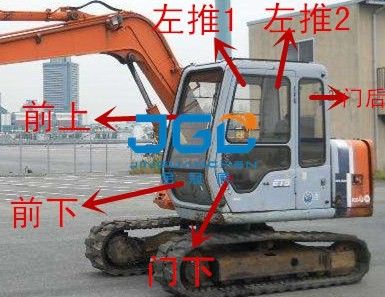 EX60-2 120 300 200-3 발굴기 전차 유리 앞뒤 좌우 우측 문 앞창