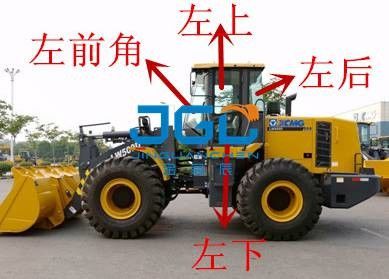 LW500D 550 600FV 로더 앞기계 후문 창 좌우 정면