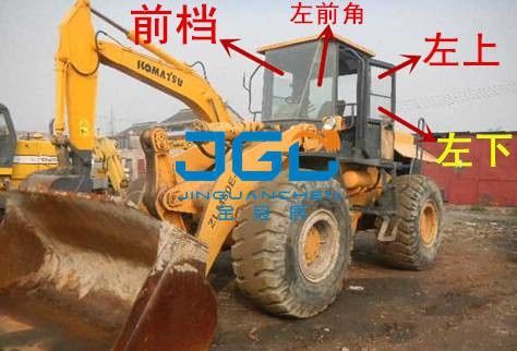 ZLM50E-5 955 로더 전면 정지 후면 정지 왼쪽 및 오른쪽 코너 앞유리