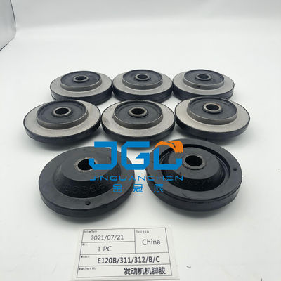 고품질 E120B E312C E312B E311 erpillar 발굴기 엔진 쿠션용 엔진 마운트 고무