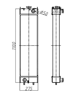 205-03-35151 수압 발굴기 HB215 HB205 HB205-1 HB215-1 냉각기