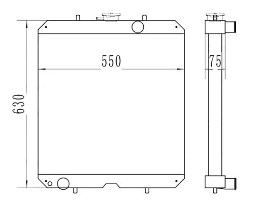 PC56 PC56-7 PC78US-6 PC78MR-6 발굴기 냉각기 21W-03-41110 21W-03-41000
