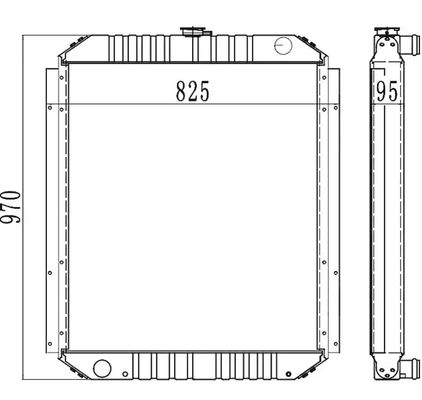 발굴기 라디에이터 PC200-6 PC210-6 PC200LC-6 PC210LC-6 20Y-03-21510