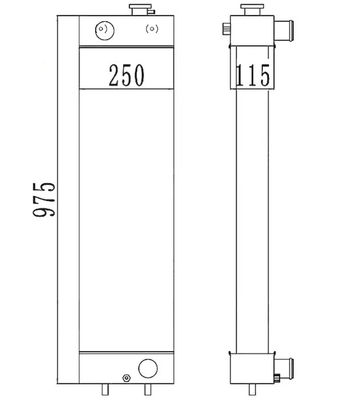 PC128-8 PC128-6 PC128US-2 PC138US-2 발굴기 라디에이터 22B-03-13110