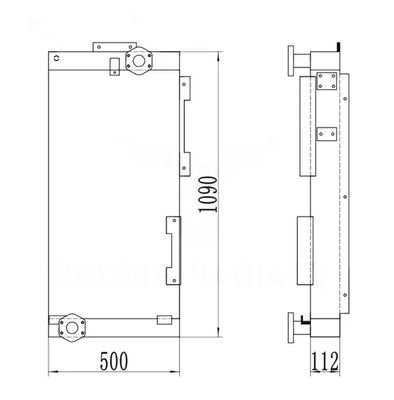R210LC-9 R210NLC-9 R250LC-9 R210W-9 R215-9 기름 냉각기 11Q6-40640 발굴기