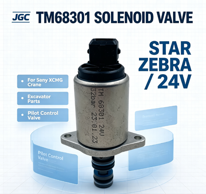 STAR ZEBRA TM68301 굴삭기 부품 신형 토마스 파일럿 비례 솔레노이드 밸브 (Sany XCMG 크레인용 24V, 소매 산업용)