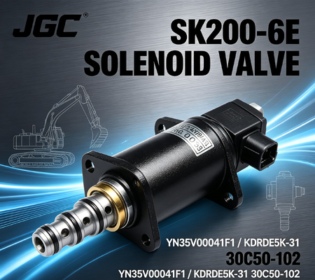 발굴기 소레노이드 밸브 SK200-6E YN35V00041F1 KDRDE5K-31 30C50-102