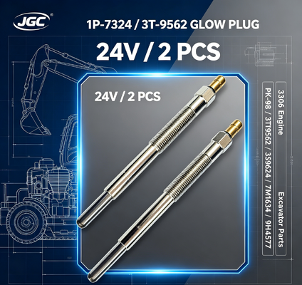 1P-7324 3T-9562 24V 광 플러그 2 PCS 3306 엔진 SONOCMP 디젤 광 플러그 PK-98 3T9562 3S9624 7M1634 9H4577 발굴기 부품