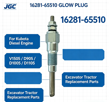 쿠보타 디젤 엔진 V1505 D905 D1005 D1105 굴삭기 트랙터 교체 부품용 16281-65510 글로우 플러그