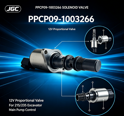 PPCP09-1003266 215/235 굴삭기 메인 펌프용 12V 고강도 강철 비례 솔레노이드 밸브