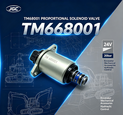 TM68001 굴삭기 기계식 액세서리 24V 20bar 굴삭기 비례 솔레노이드 밸브