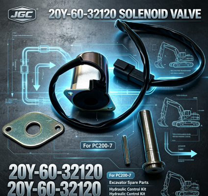 PC200-7 건설기계 부품 발굴기 부품 20Y-60-32120용 소레노이드 밸브