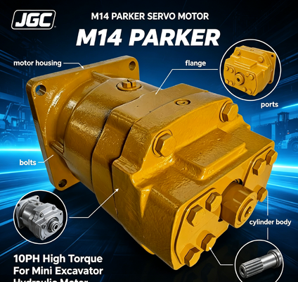 M14 파커 서보 모터 미니 발굴기용 10hp 고토크 수압 모터