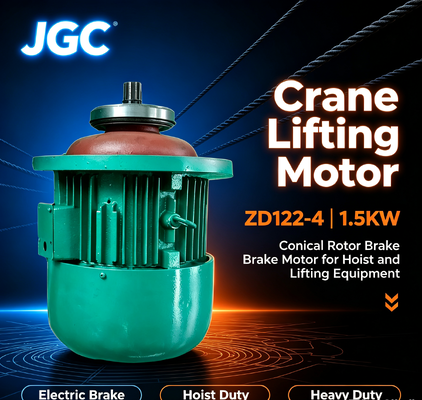 ZD122-4 크레인 리프팅 모터 타입 1.5KW 콘형 로터 브레이크 모터