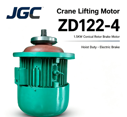 ZD122-4 크레인 리프팅 모터 타입 1.5KW 콘형 로터 브레이크 모터